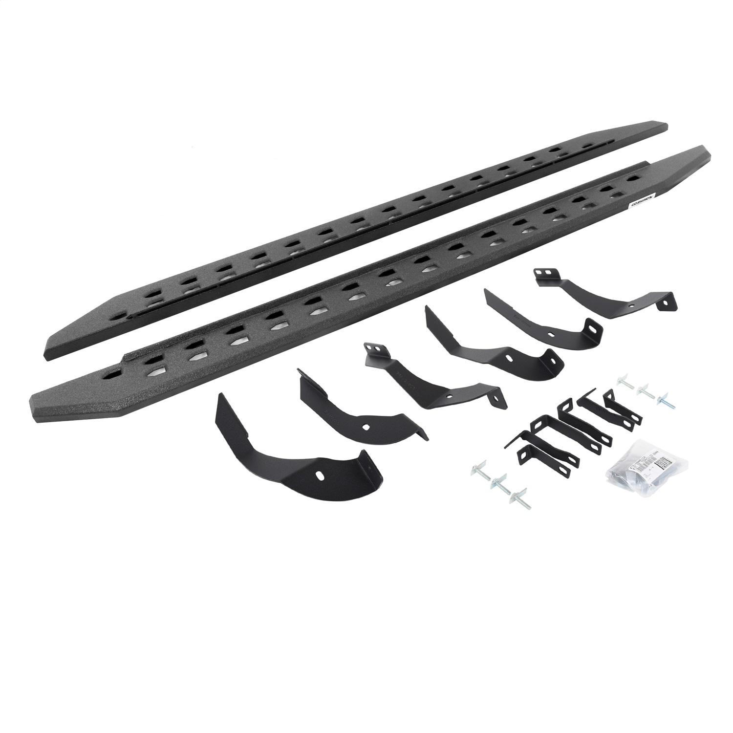 Go Rhino 69405187ST - 15-19 GMC Sierra 2500/3500HD CC Dsl RB20 Slim Running Boards Kit (w/Brackets) - Bedliner Ct Go Rhino 69405187ST - 15-19 GMC Sierra 2500/3500HD CC Dsl RB20 Slim Running Boards Kit (w/Brackets) - Bedliner Ct