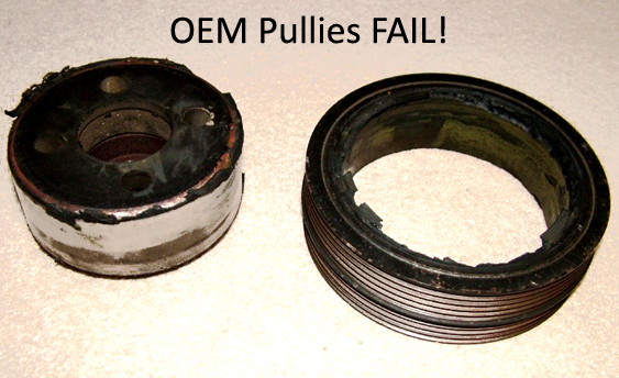 GrimmSpeed 095015BK - Lightweight Crank Pulley Black For Subaru All EJ Engines