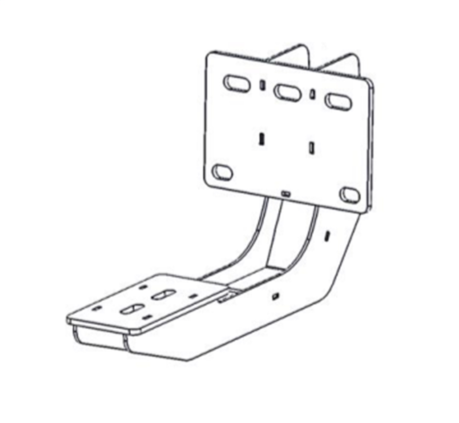 Go Rhino 6943066 - 19-22 Ram 1500 Crew Cab 4DR Mounting Brackets (V-Series V3/RB10 Slim/RB20 Slim) - Tex. Blk