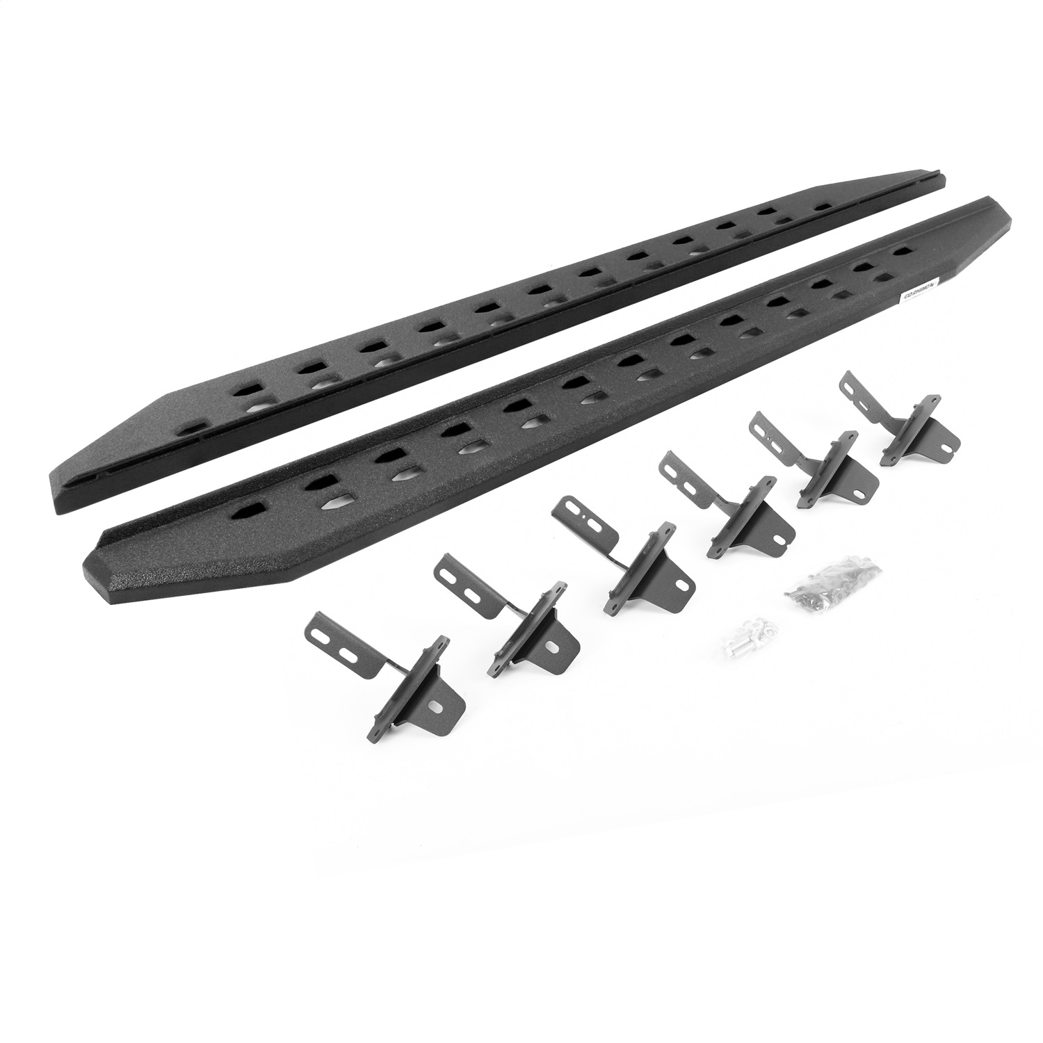 Go Rhino 69412973ST - 21-22 Ford Bronco (Excl. Sport) 4DR RB20 Slim Running Boards Kit (w/Brackets) - Bedliner Ct Go Rhino 69412973ST - 21-22 Ford Bronco (Excl. Sport) 4DR RB20 Slim Running Boards Kit (w/Brackets) - Bedliner Ct