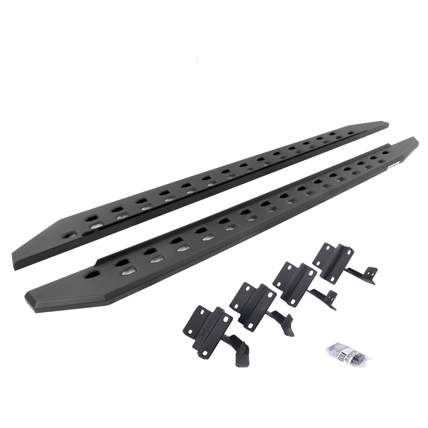 Go Rhino 69417780SPC - 17-22 Ford F-250/F-350 SC RB20 Slim Running Boards Kit (w/Brackets) - Tex. Blk