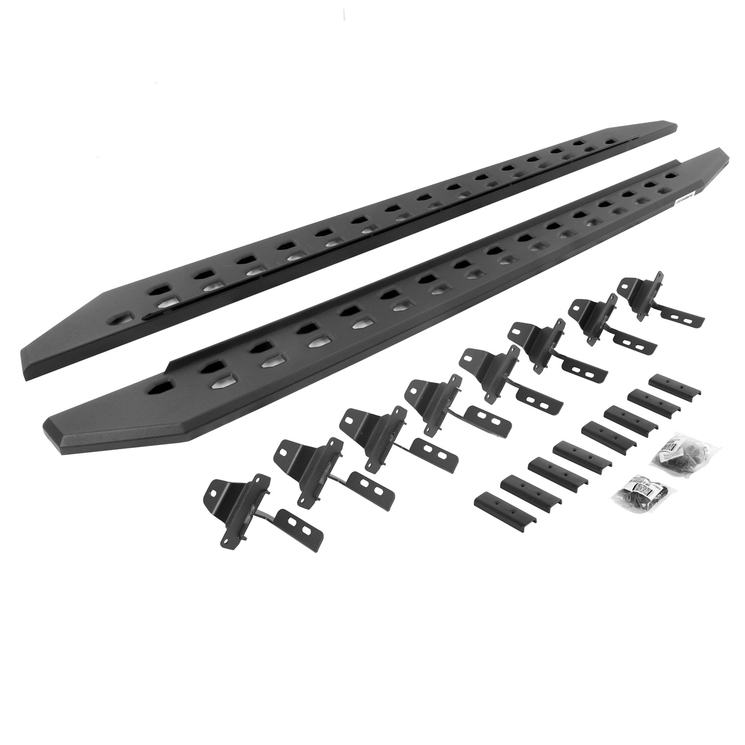 Go Rhino 69451687SPC - 20-22 Jeep Gladiator JT 4DR RB20 Slim Running Boards Kit (Incl. Brackets) - Tex. Blk Go Rhino 69451687SPC - 20-22 Jeep Gladiator JT 4DR RB20 Slim Running Boards Kit (Incl. Brackets) - Tex. Blk