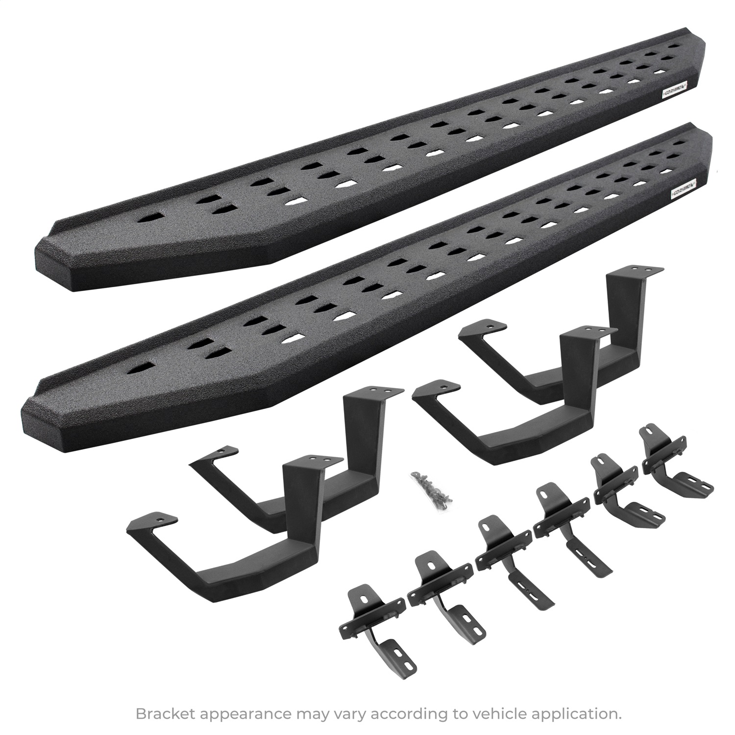 Go Rhino 6944328020T -   - RB20 Running Boards with Mounting Brackets, 2 Pairs Drop Steps Kit - Protective Bedliner coating