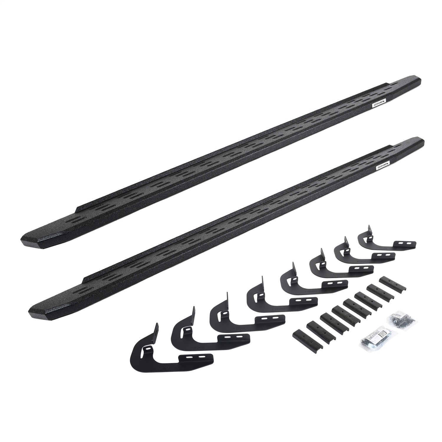 Go Rhino 69604787T -  RB30 Running Boards with Mounting Bracket Kit - Protective Bedliner Coating