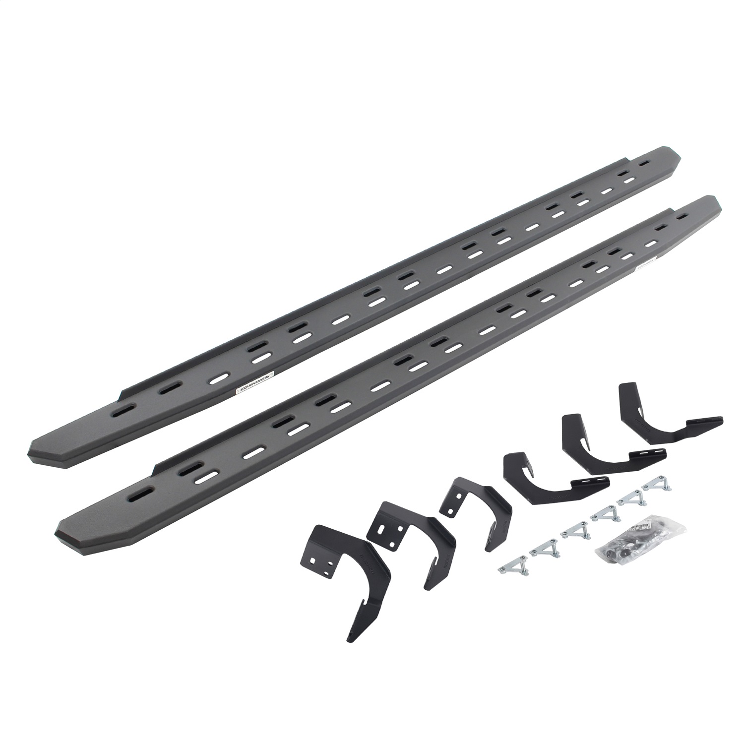 Go Rhino 69620687SPC -  RB30 Slim Line Running Boards with Mounting Bracket Kit - Textured Black