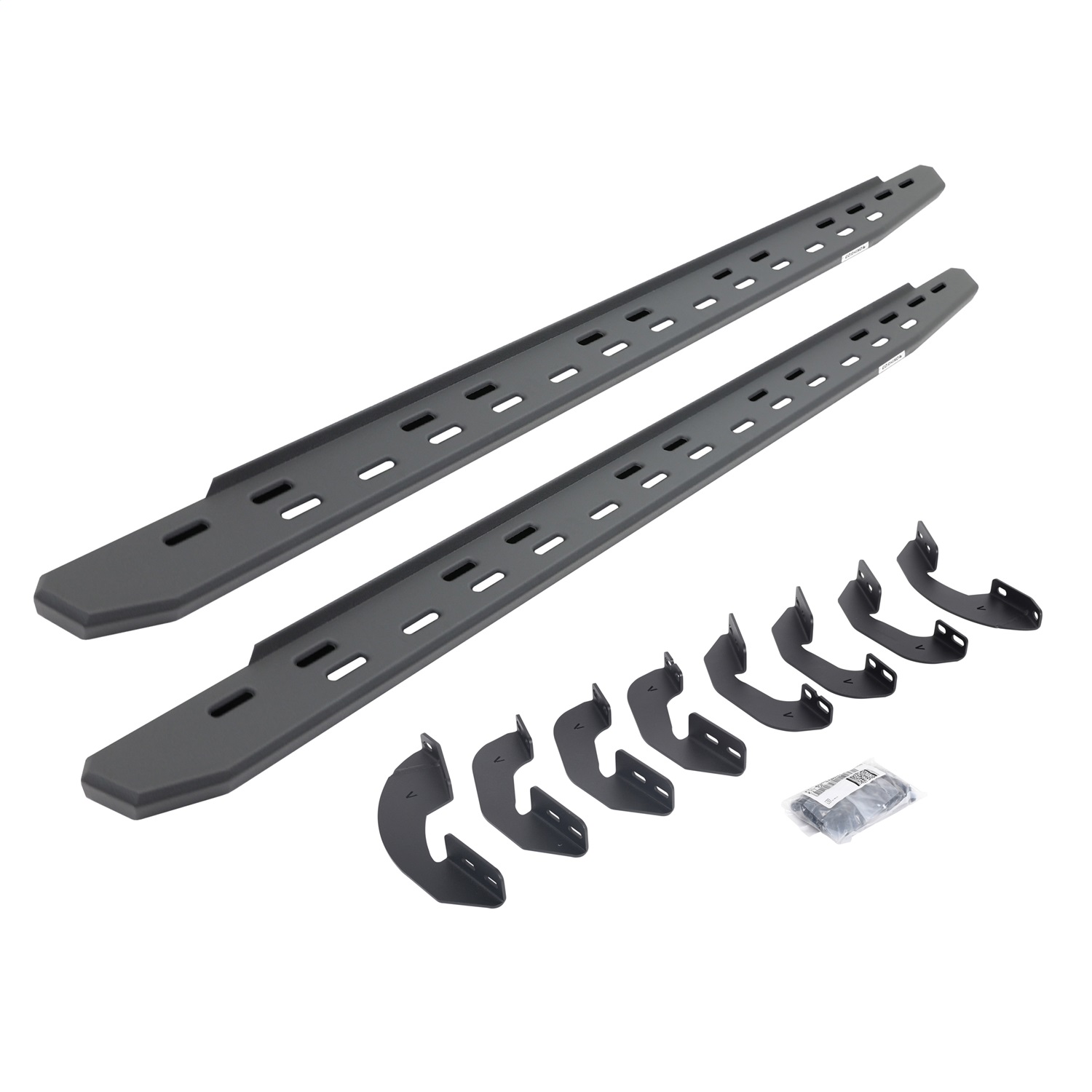 Go Rhino 69641580SPC -  RB30 Slim Line Running Boards with Mounting Bracket Kit - Textured Black