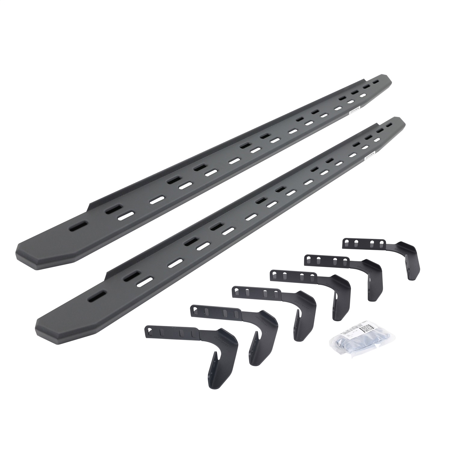 Go Rhino 69617680SPC -  RB30 Slim Line Running Boards with Mounting Bracket Kit - Textured Black