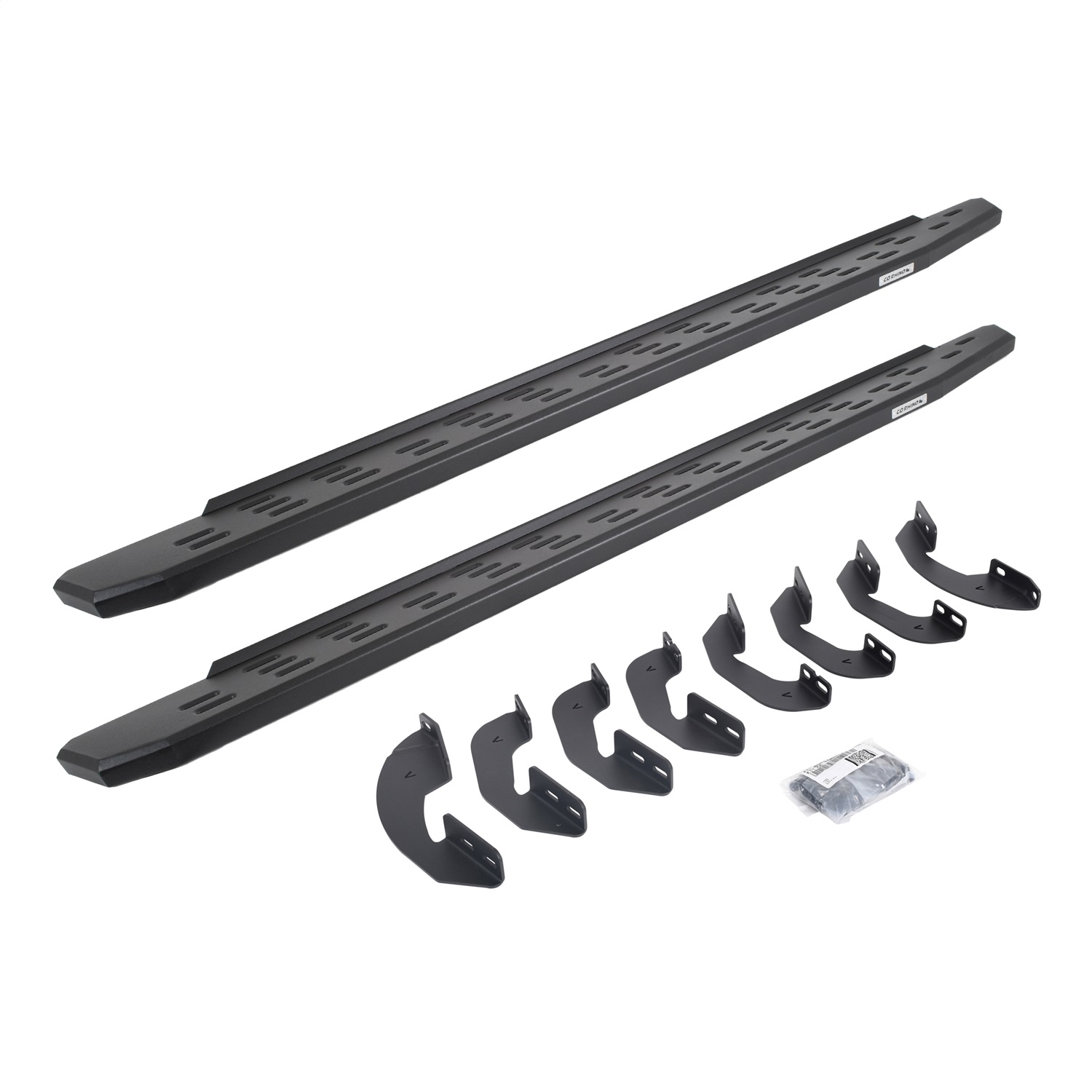 Go Rhino 69641580PC -  RB30 Running Boards with Mounting Bracket Kit - Textured Black