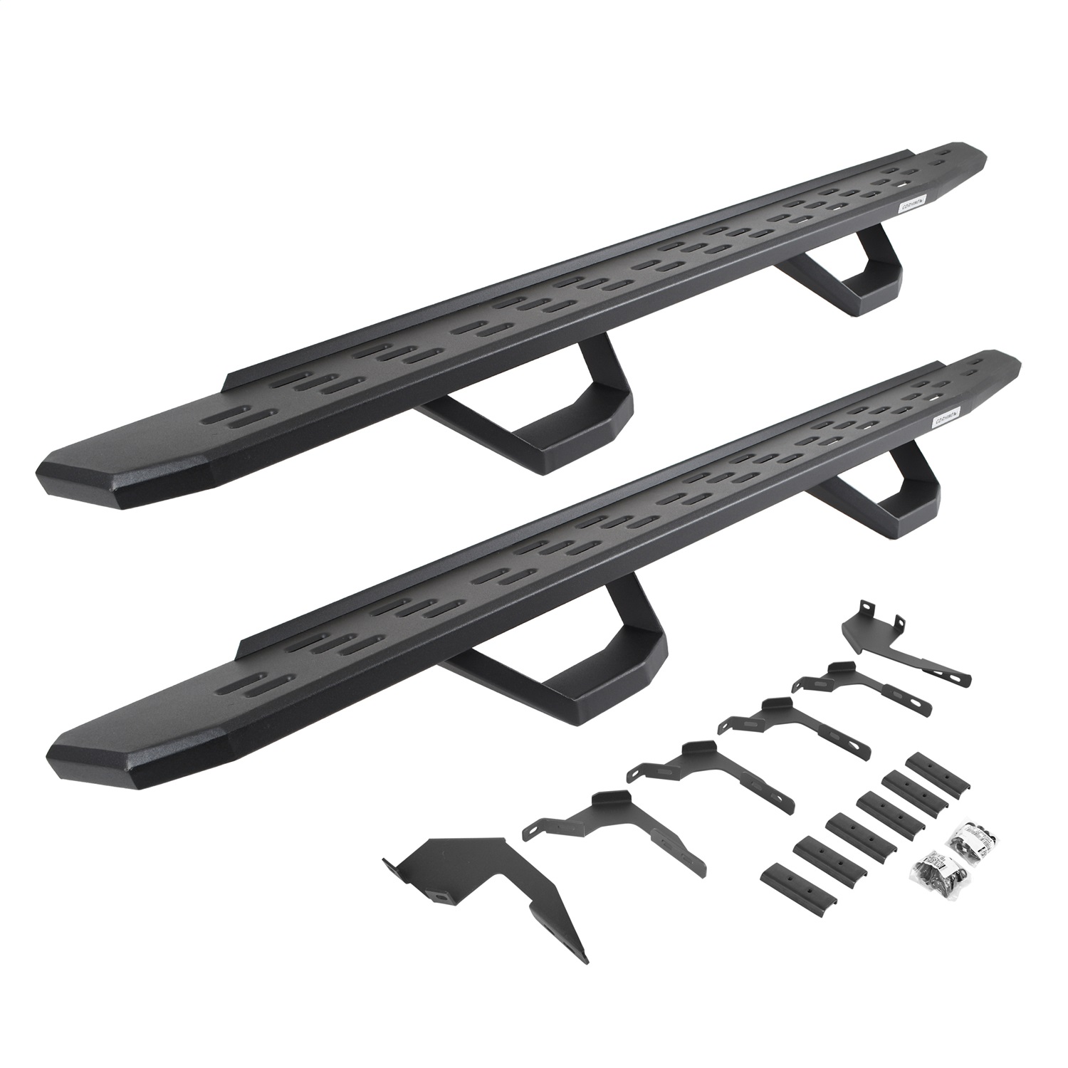 Go Rhino 6963688020PC - RB30 Running Boards with Mounting Brackets & 2 Pairs of Drops Steps Kit - Textured Black Go Rhino 6963688020PC - RB30 Running Boards with Mounting Brackets & 2 Pairs of Drops Steps Kit - Textured Black