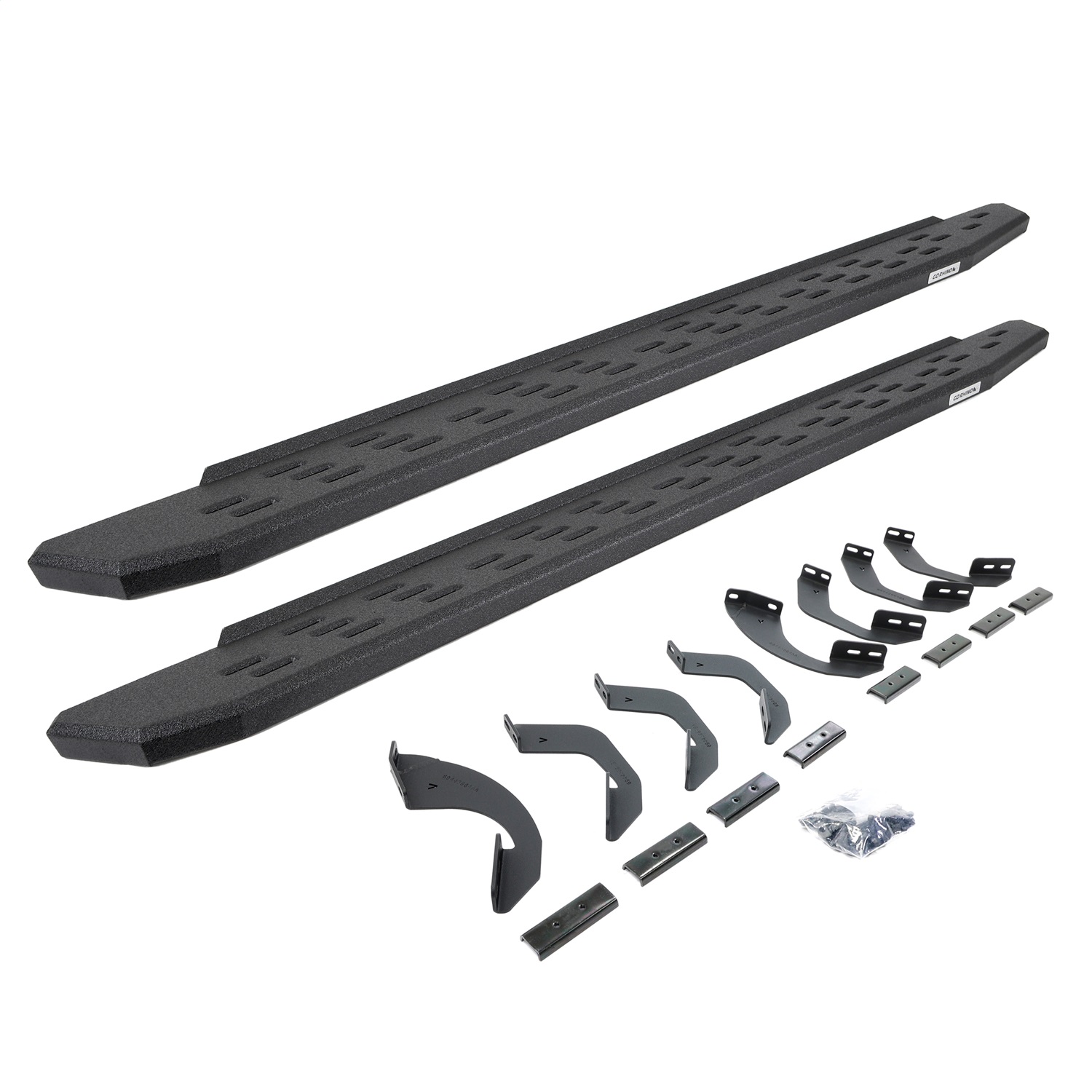 Go Rhino 69643580T -  RB30 Running Boards with Mounting Bracket Kit - Protective Bedliner Coating