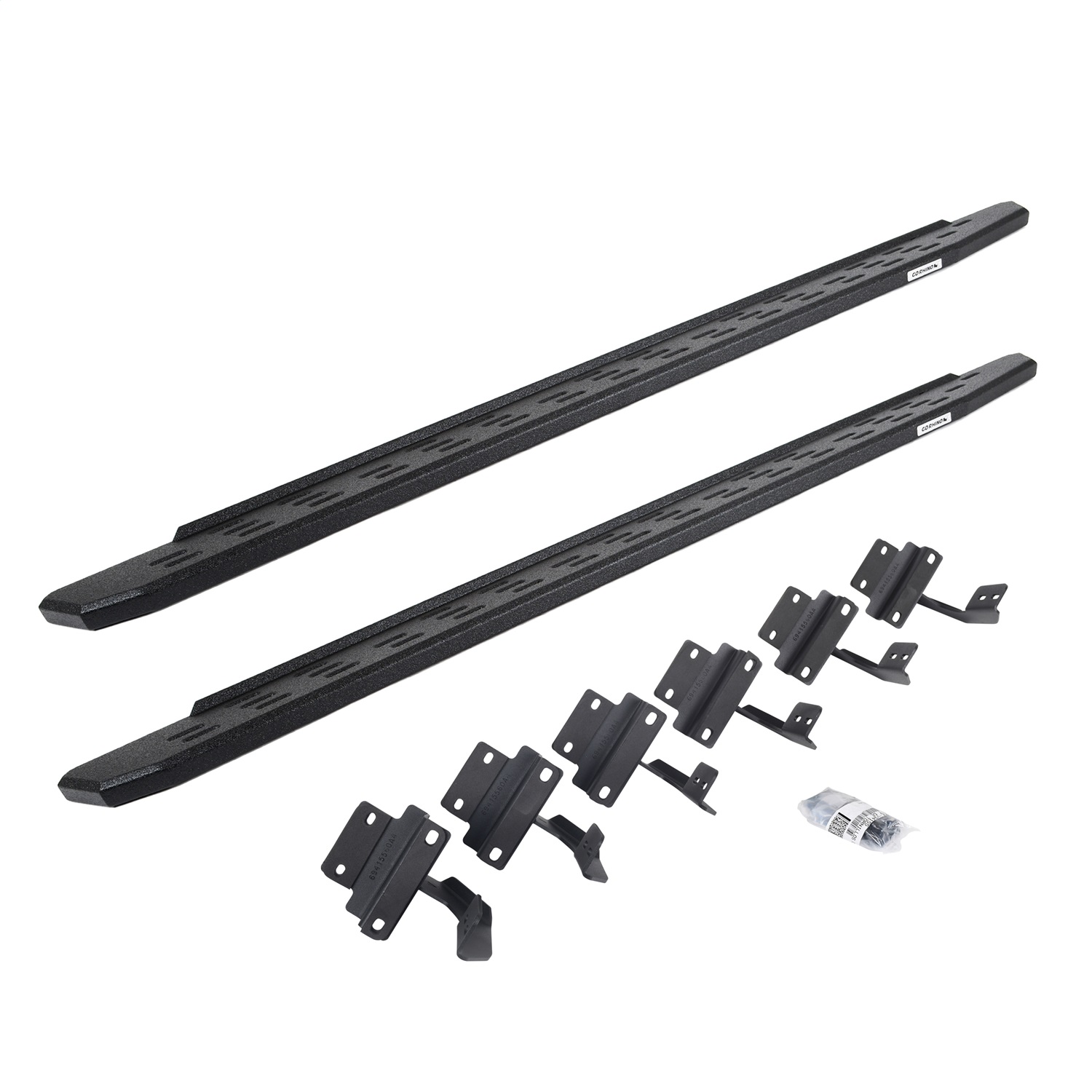 Go Rhino 69615087T -  RB30 Running Boards with Mounting Bracket Kit - Protective Bedliner Coating