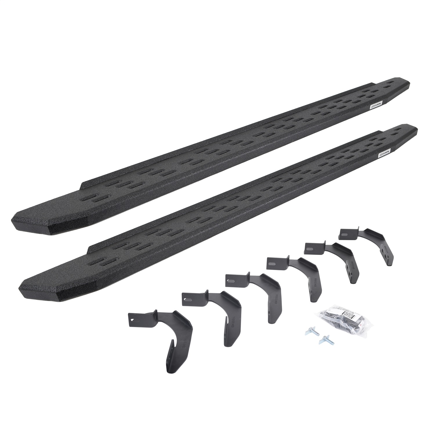 Go Rhino 69612680T -  RB30 Running Boards with Mounting Bracket Kit - Protective Bedliner Coating