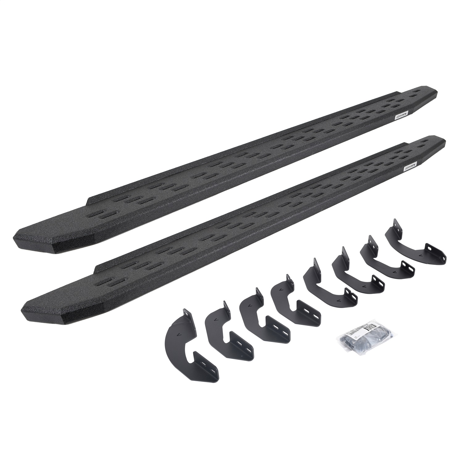 Go Rhino 69641580T -  RB30 Running Boards with Mounting Bracket Kit - Protective Bedliner Coating