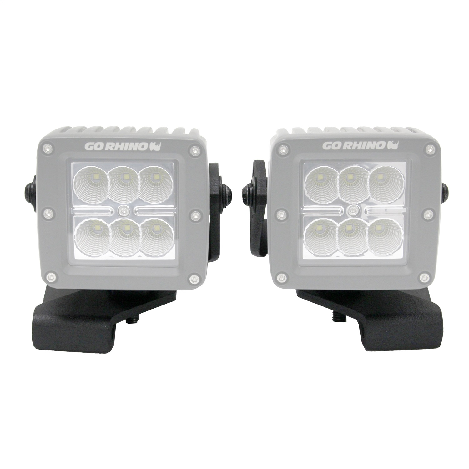 Go Rhino 732230T - 18-20 Jeep Wrangler JL/JLU/Gladiator JT Light Mount - 3in Cube