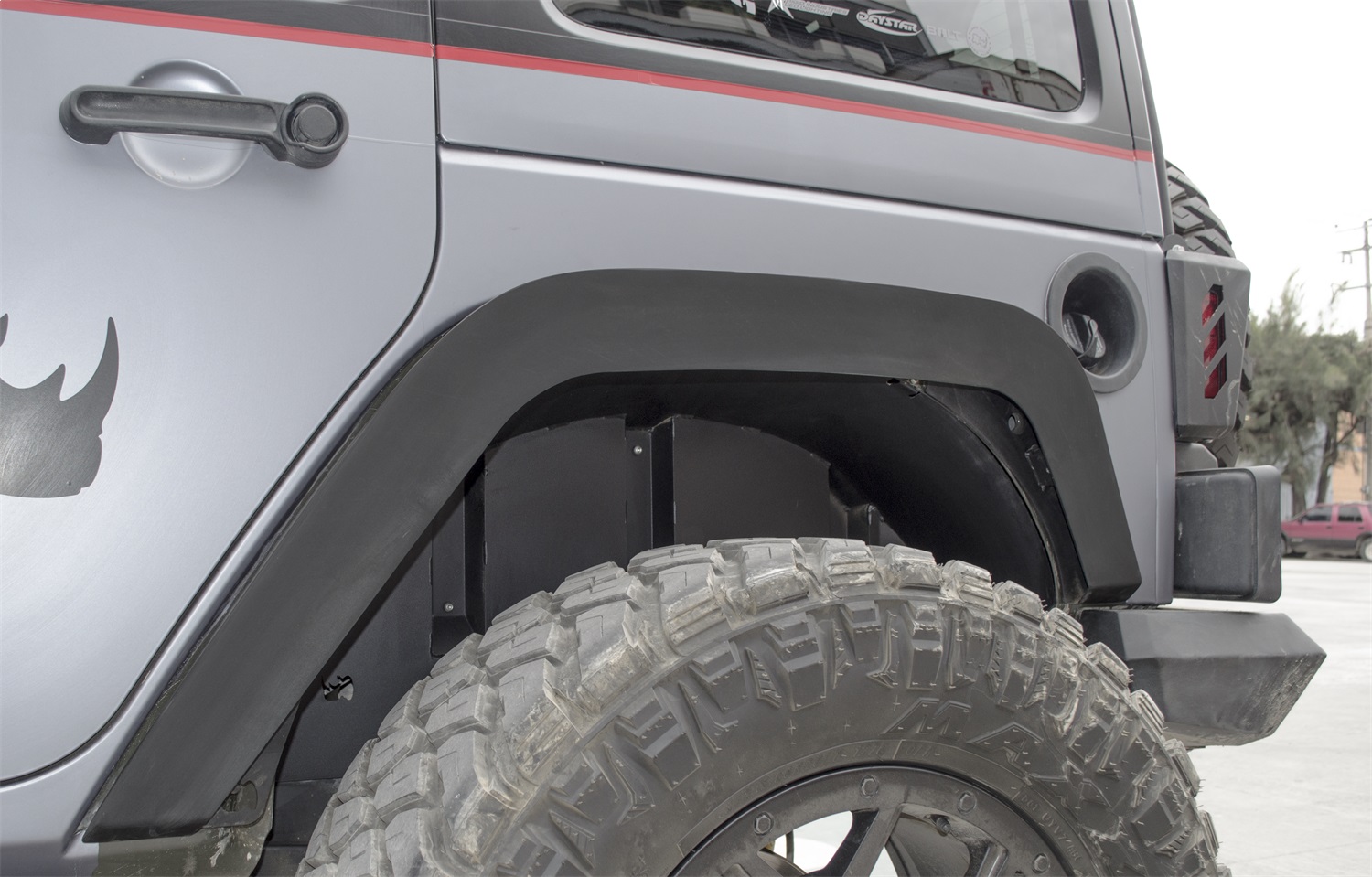 Go Rhino 702002T - 07-18 Jeep Wrangler JK/JKU Rear Fender Liners Go Rhino 702002T - 07-18 Jeep Wrangler JK/JKU Rear Fender Liners