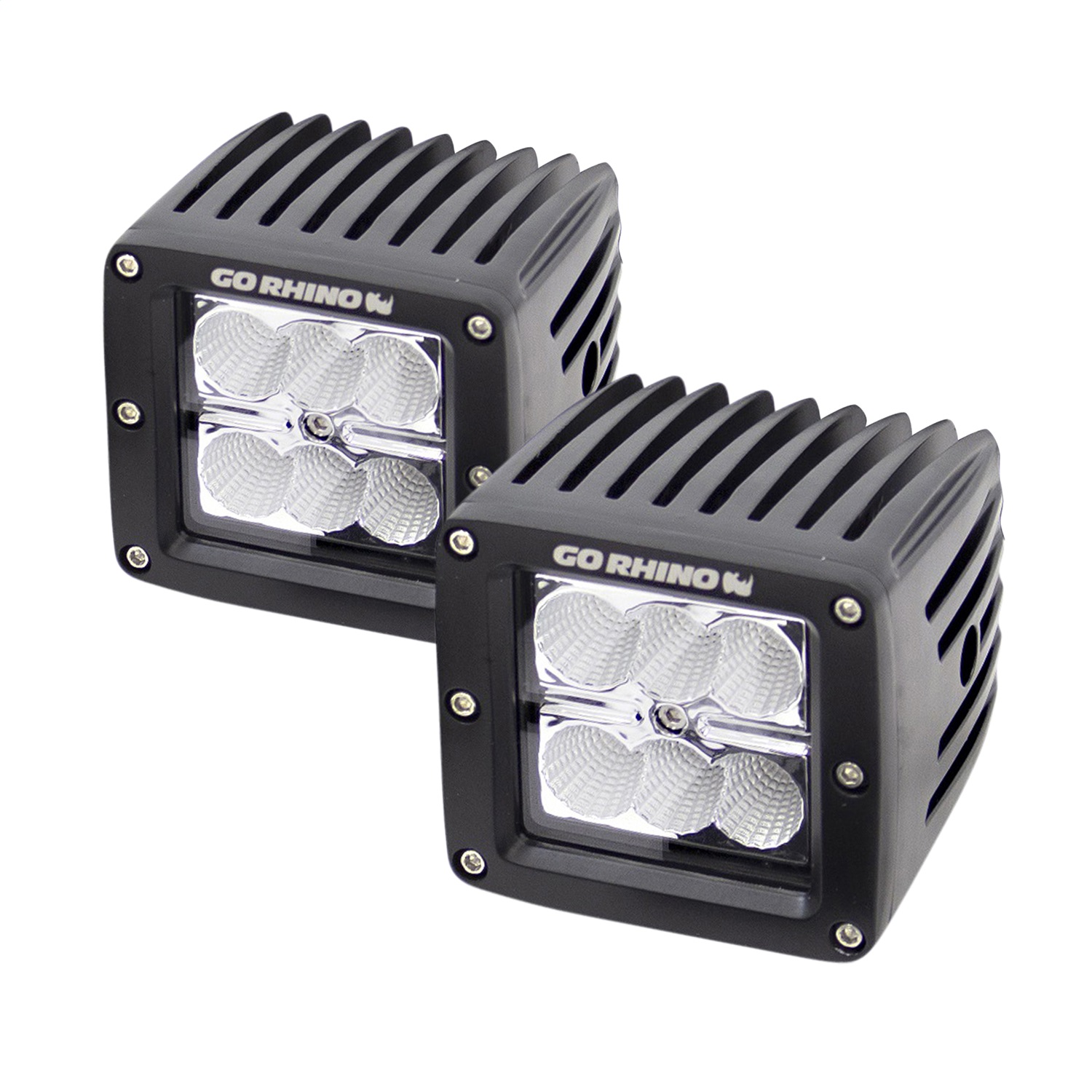 Go Rhino 751002 - Cube Lights (Incl. 2 - 3in. LED Cube Lights/Relay/Switch/Wire Harness) Go Rhino 751002 - Cube Lights (Incl. 2 - 3in. LED Cube Lights/Relay/Switch/Wire Harness)