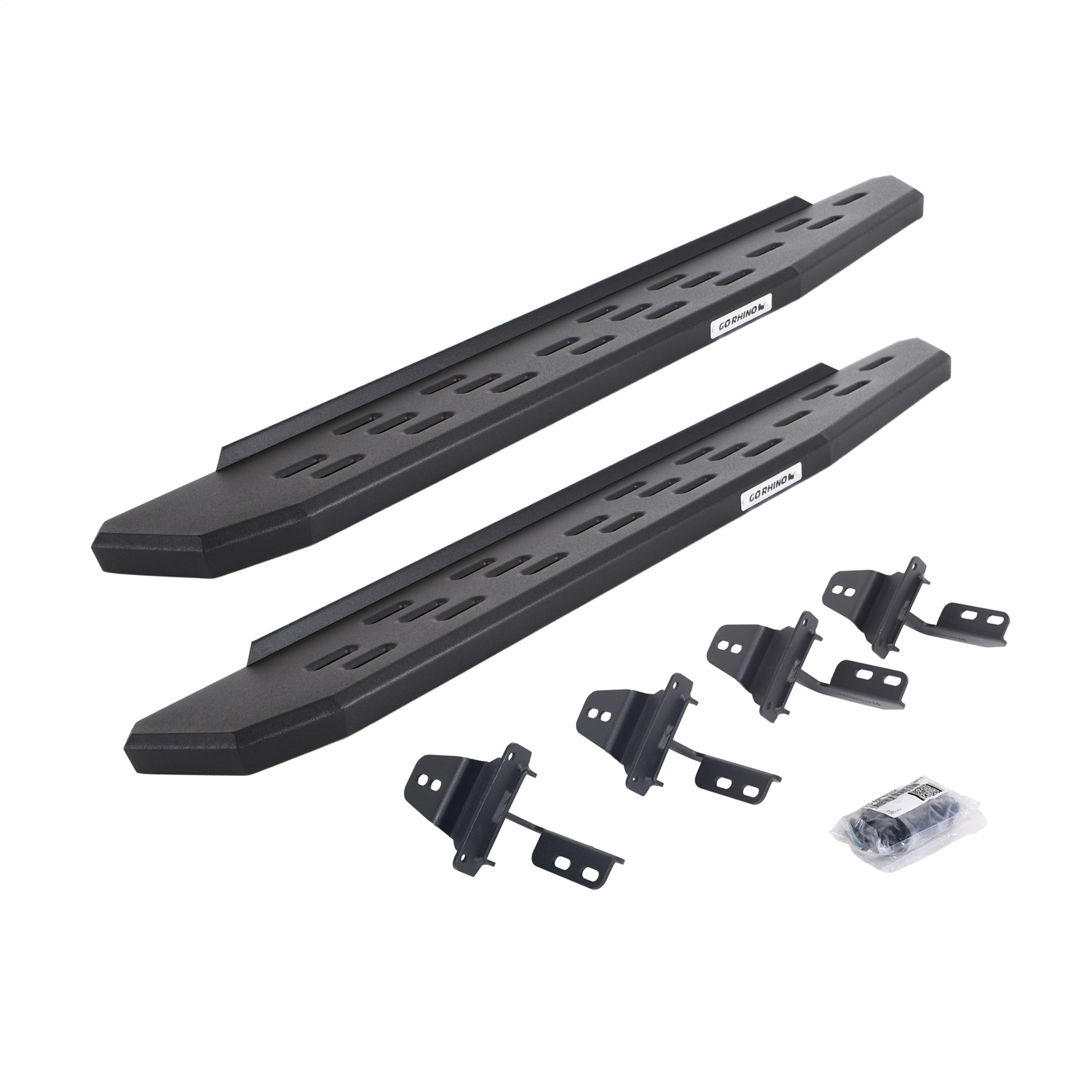 Go Rhino 69692648PC -  RB30 Running Boards with Mounting Bracket Kit - Textured Black