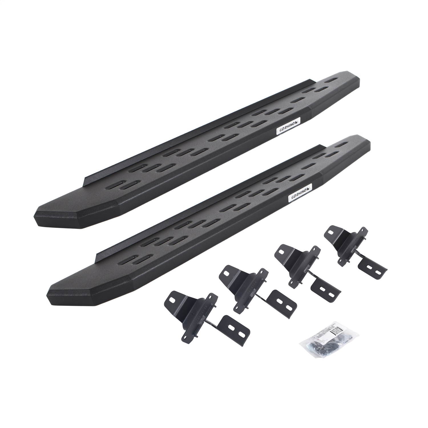 Go Rhino 69692748PC - 18-24 Jeep Wrangler JL 2DR RB30 Running boards - Complete Kit RB30 Running Board + Bracket