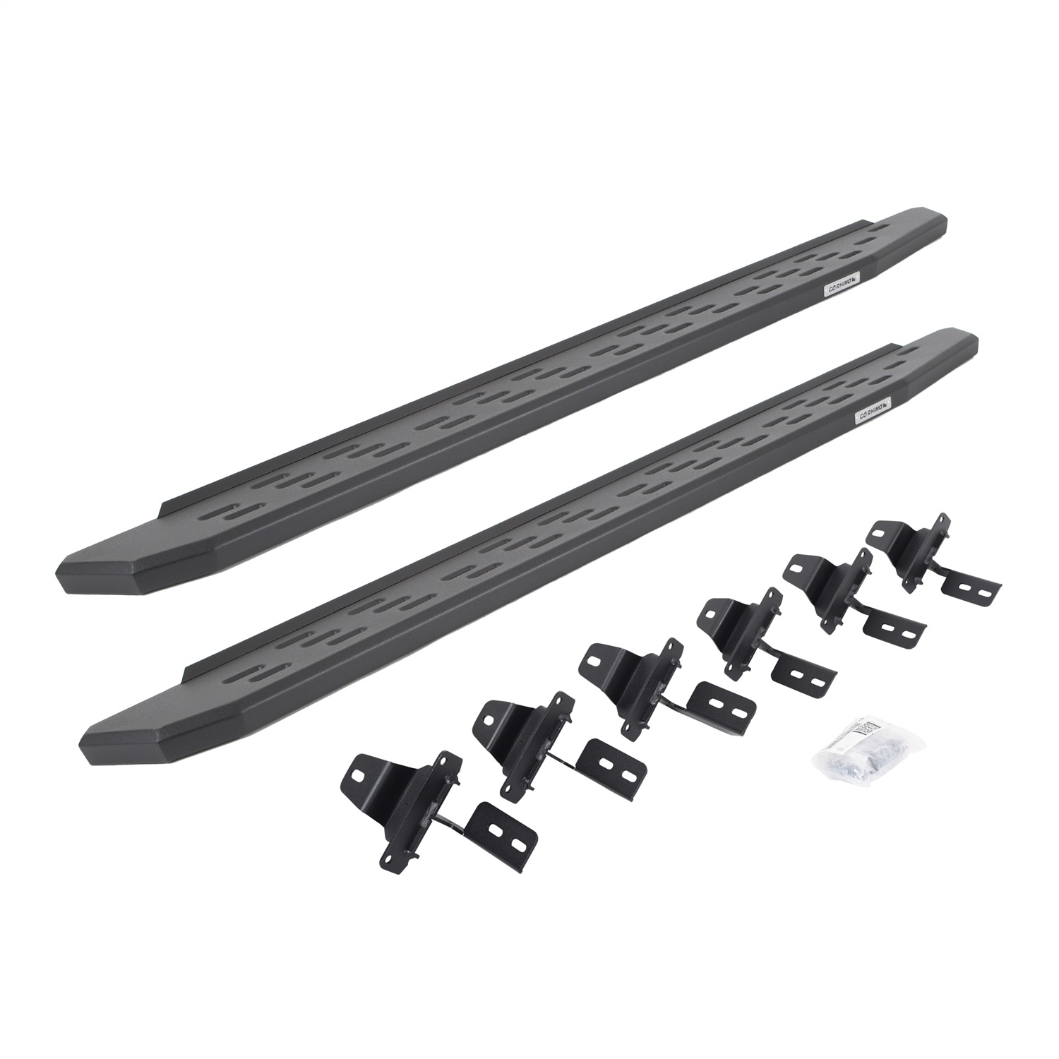 Go Rhino 69650673PC -  RB30 Running Boards with Mounting Bracket Kit - Textured Black