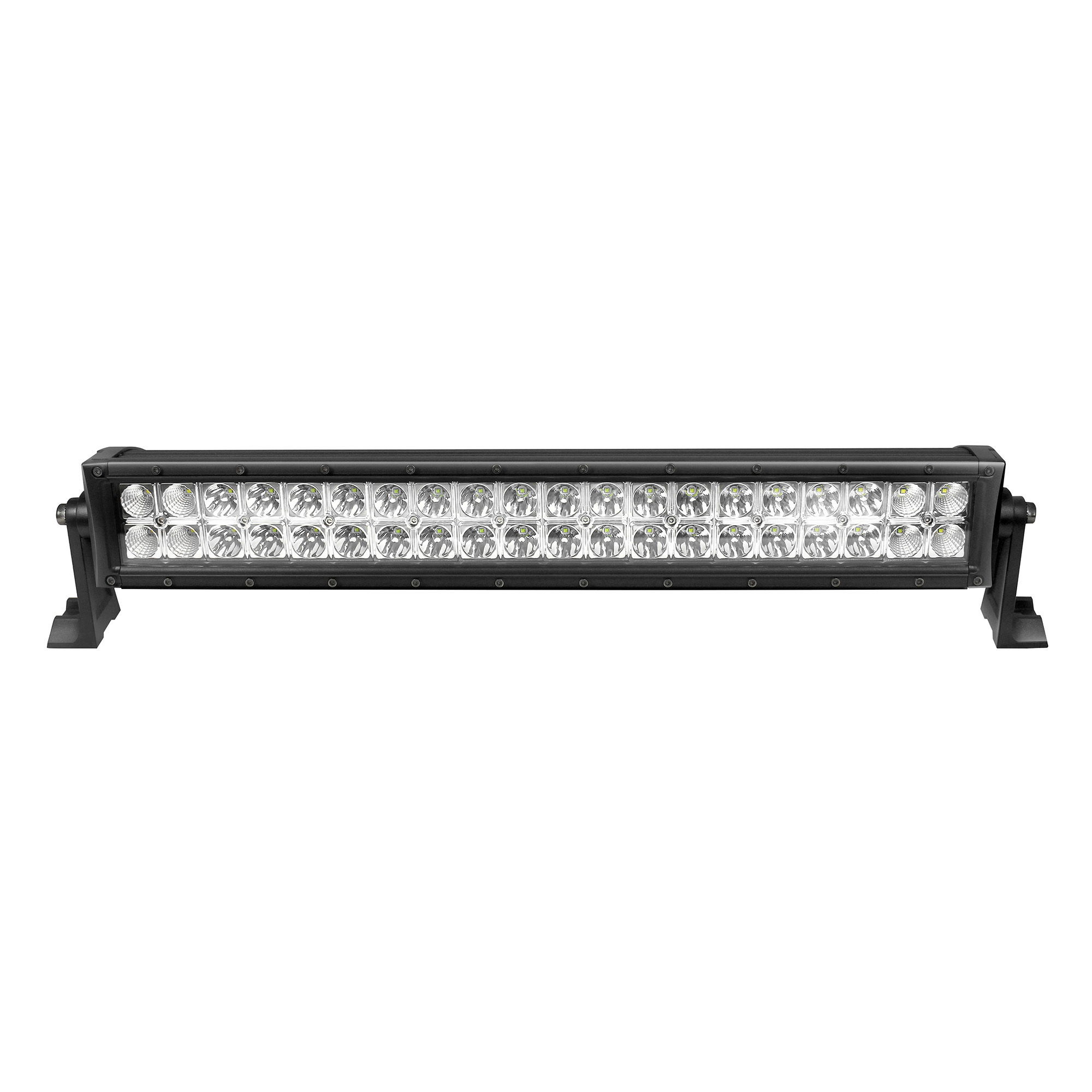 Go Rhino 751202113CDS - Xplor Bright Series Dbl Row LED Light Bar (Side/Track Mount) 21.5in. - Blk