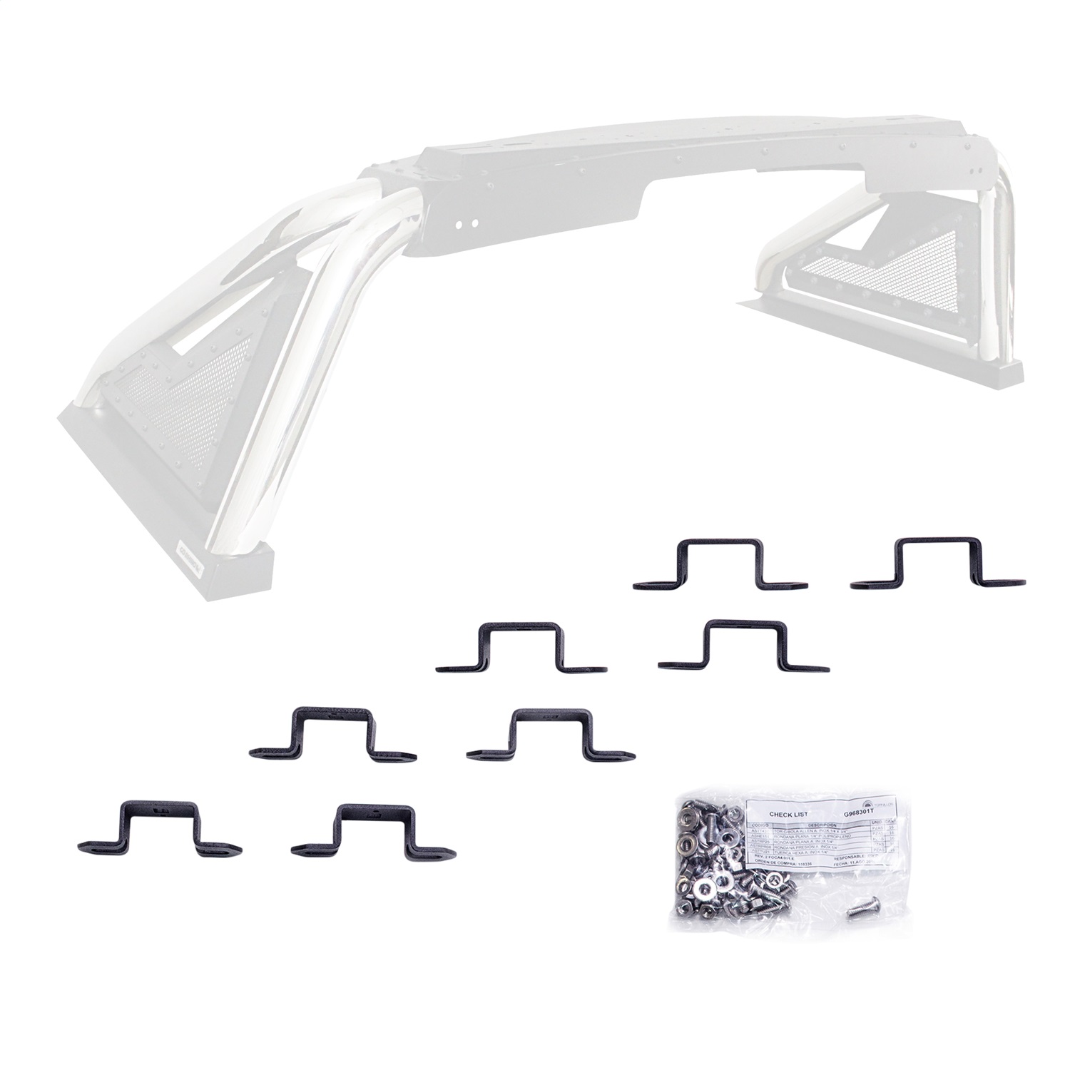 Go Rhino 968301T - Sport Bar 2.0 - 3in Cube Light Bracket Kit