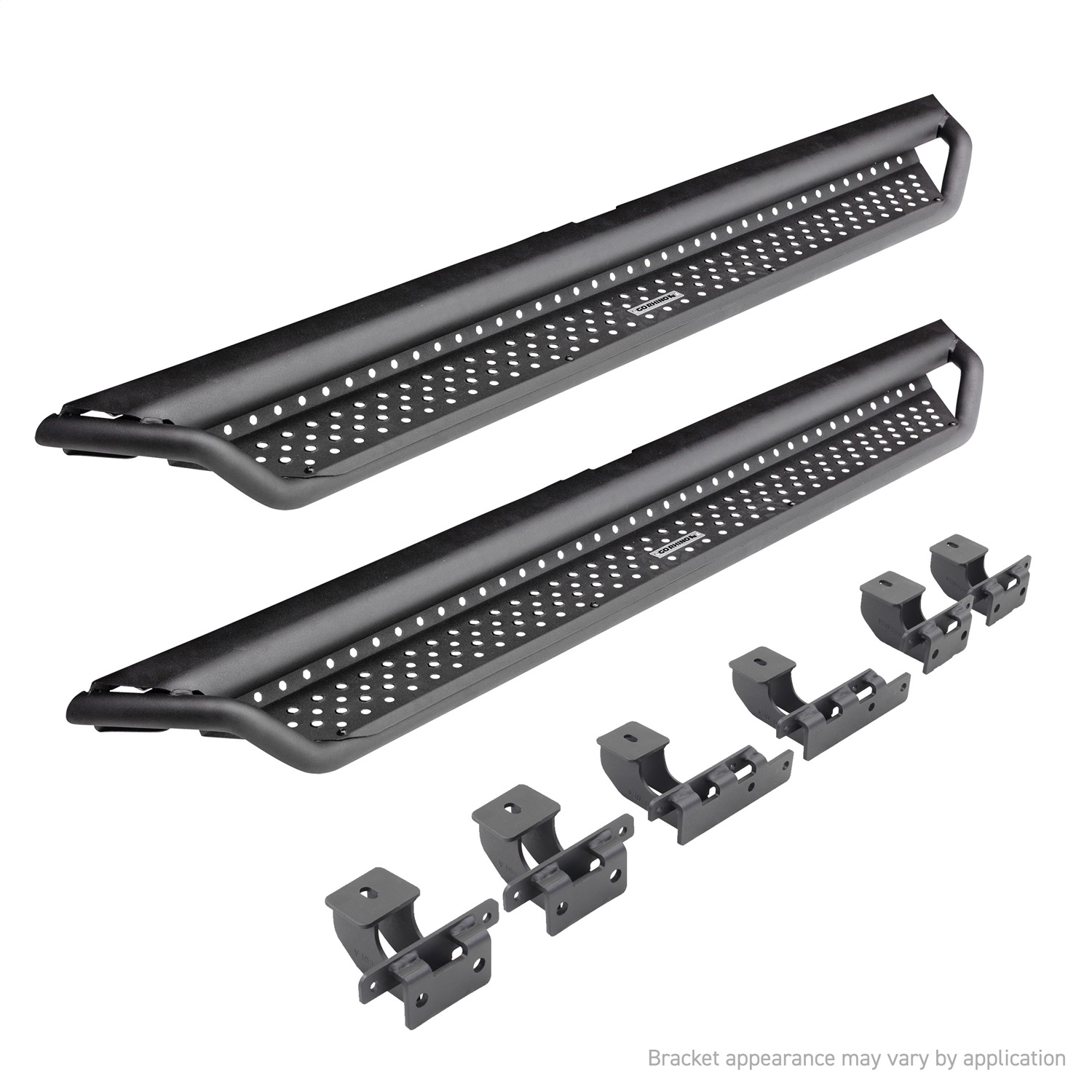 Go Rhino D14506T - 18-20 Jeep Wrangler JLU Dominator Extreme D1 SideSteps Complete Kit w/SideStep + Brkts