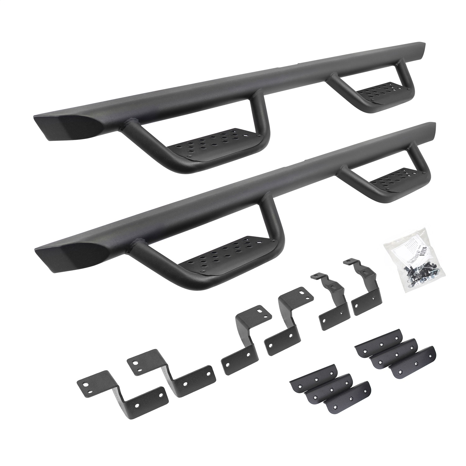 Go Rhino D224425T -  Domintator Extreme D2 Side Steps With Mounting Brackets - Textured Black