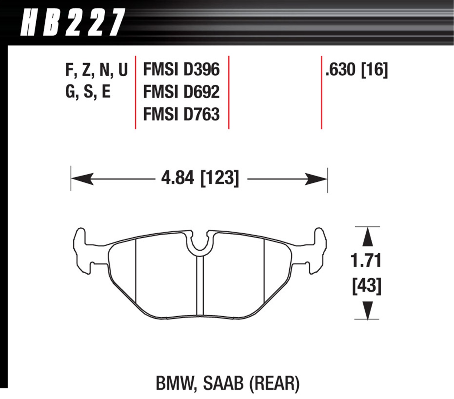 Hawk HB227Q.630 - DTC-80 Disc Brake Pad Hawk HB227Q.630 - DTC-80 Disc Brake Pad
