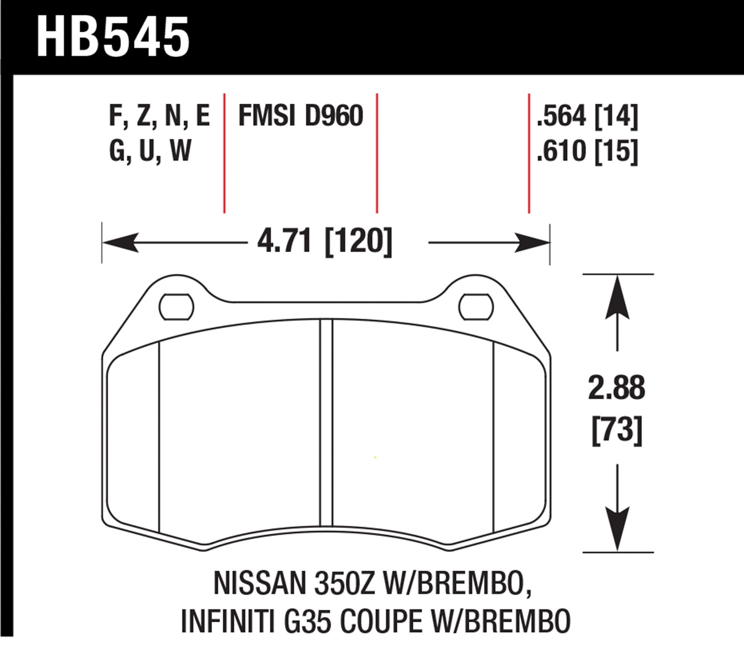 Hawk HB545E.564 - Blue 9012 Disc Brake Pad Hawk HB545E.564 - Blue 9012 Disc Brake Pad