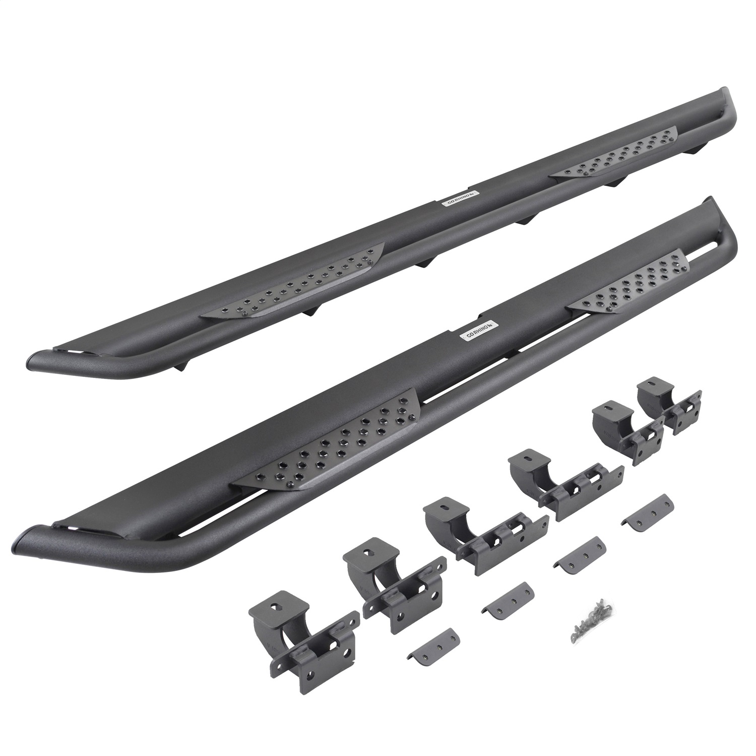 Go Rhino DT4506T -  Dominator Xtreme DT Side Steps with Mounting Bracket Kit - Textured Black