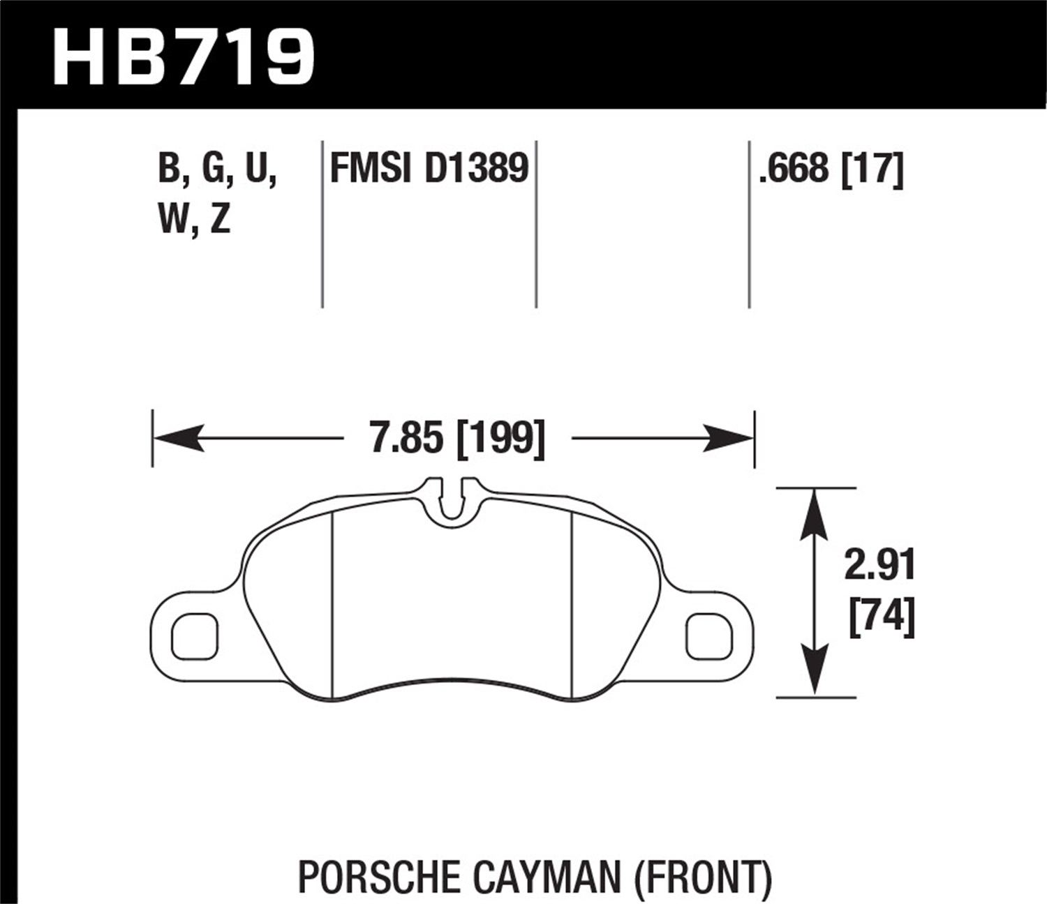 Hawk HB719Q.668 - DTC-80 Disc Brake Pad