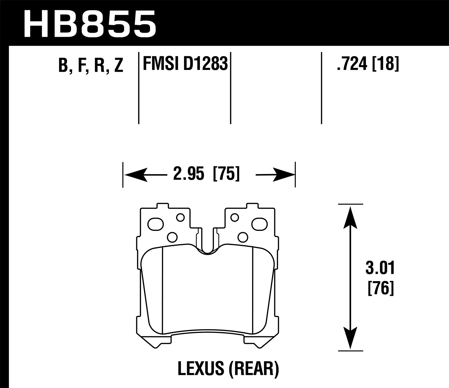 Hawk HB855B.724 - HPS 5.0 Disc Brake Pad