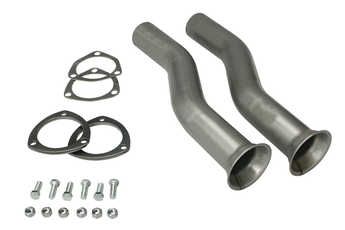 Hedman Hedders 18804 - 3-BOLT FLANGE STYLE X-TENSION TUBES; 3 IN. COLLECTOR SIZE; FOR 2-1/2 IN. EXHAUST SYSTEM