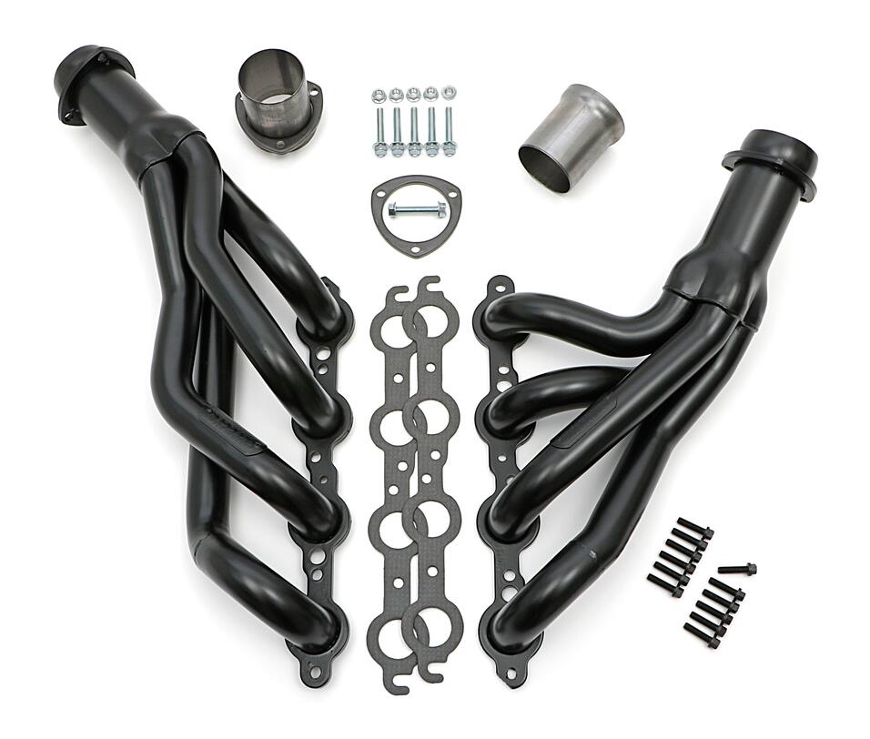 Hedman Hedders 68020 - LS SWAP HEADERS; 1-3/4 IN. MID LENGTH; 1978-81 GM A-BODY & 1982-88 GM G-BODY CARS (CHEVY MONTE CARLO, MALIBU, EL CAMINO, GMC CABALLERO, BUICK REGAL, OLDS CUTLASS, PONTIAC BONNEVILLE, GRAND PRIX ; UNCOATED MILD STEEL