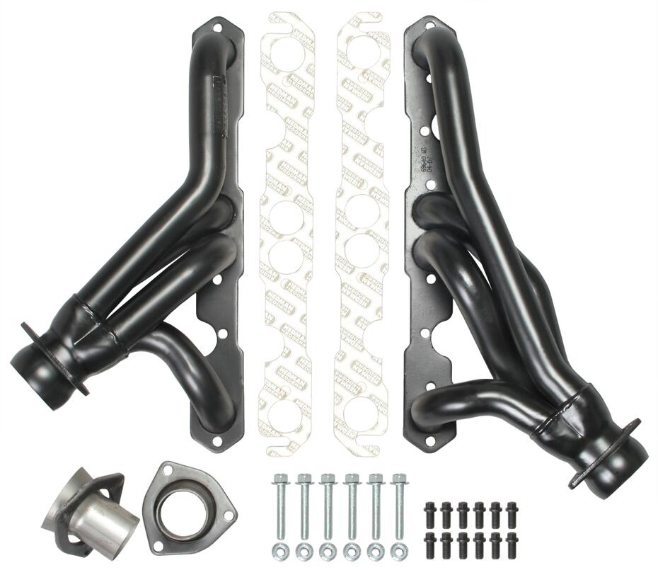 Hedman Hedders 69640 - 86-95 WRANGLER 265-400; 1-1/2 IN. TUBE DIA; 2-1/2 IN. COLL; SHORTY DESIGN- UNCOATED