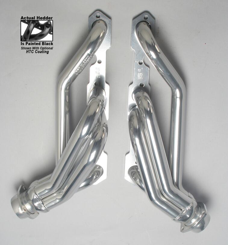 Hedman Hedders 69530 - STANDARD UNCOATED HEADERS; 1-1/2 IN. TUBE DIA.; 2-1/2 IN. COLL.; ANGLE PLUG HEADS; MID-LENGTH DESIGN