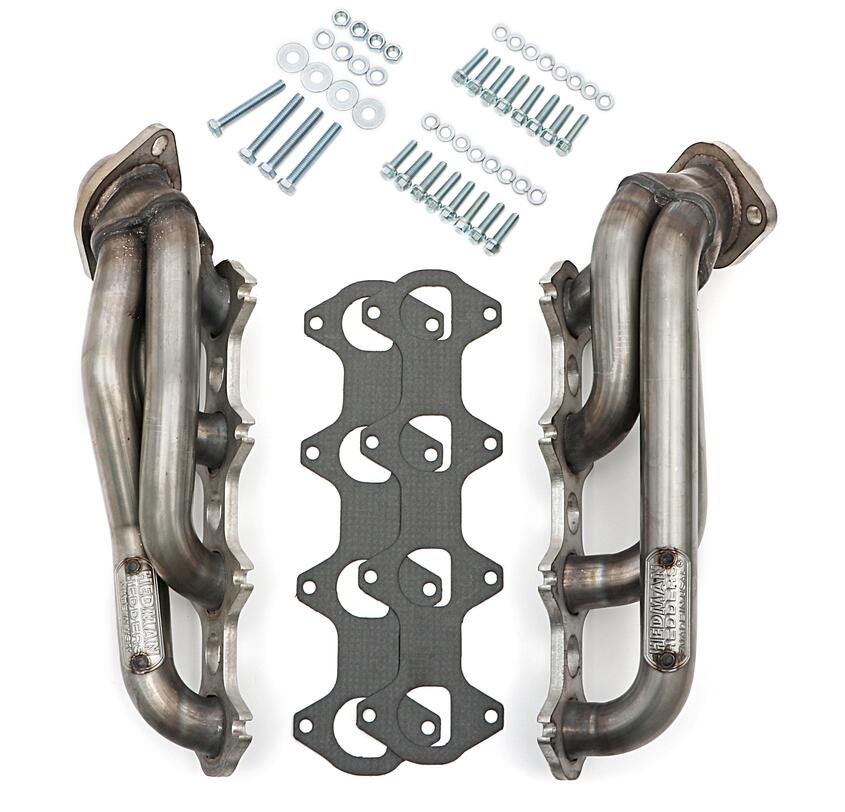Hedman Hedders 82630 - STAINLESS STEEL HEADERS; 1-1/2 IN. TUBE DIA.; STOCK COLL.; SHORTY DESIGN