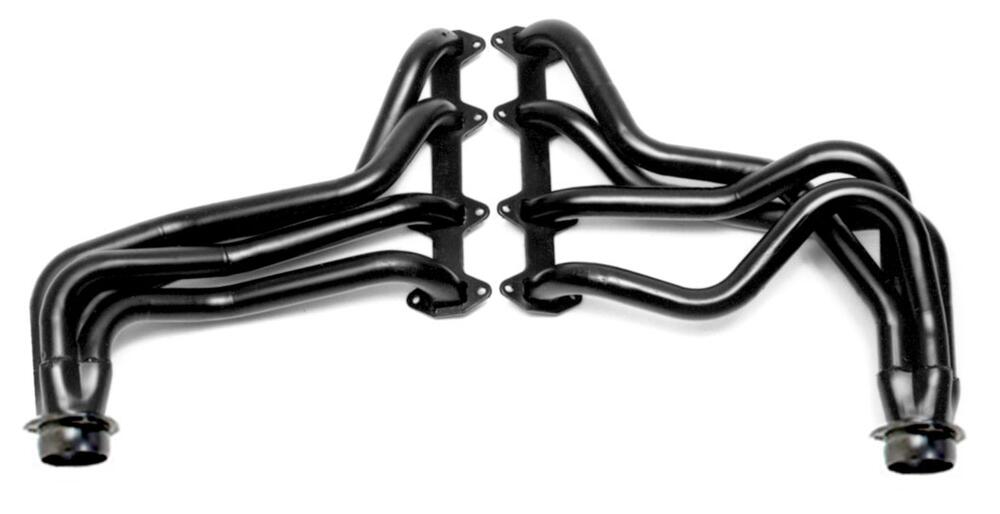 Hedman Hedders 89180 - STANDARD UNCOATED HEADERS; '69-76 FORD F100 & F250, 360-390 ENGINE; 4WD ONLY; 1-3/4 IN. TUBE DIAMETER; 3 IN. COLLECTOR.; FULL LENGTH DESIGN- UNCOATED MILD STEEL