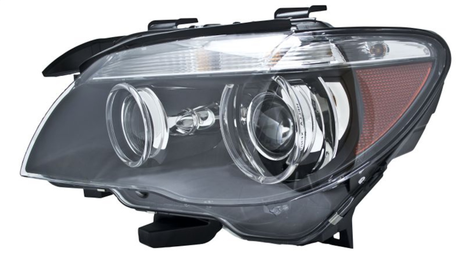Hella 009044531 - 02-07 BMW 7 Series Bi-Xenon Headlight Left Clear Turn Signal