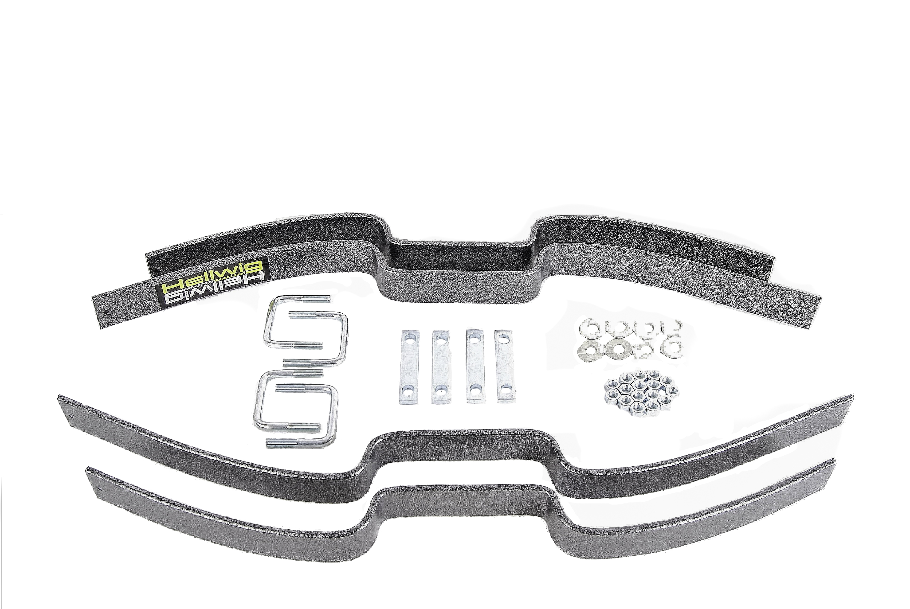 Hellwig 9707 - 17-21 Ford F-450 Helper Spring Kit w/ Factory Contact Overload Springs - 2 Additional Leaves
