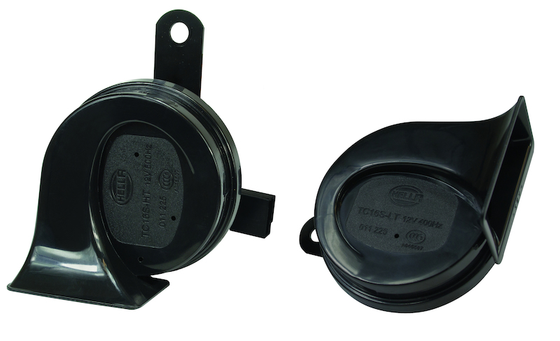 Hella 012010901 - 12V Twin Trumpet Horn Kit with Bracket - Toyota