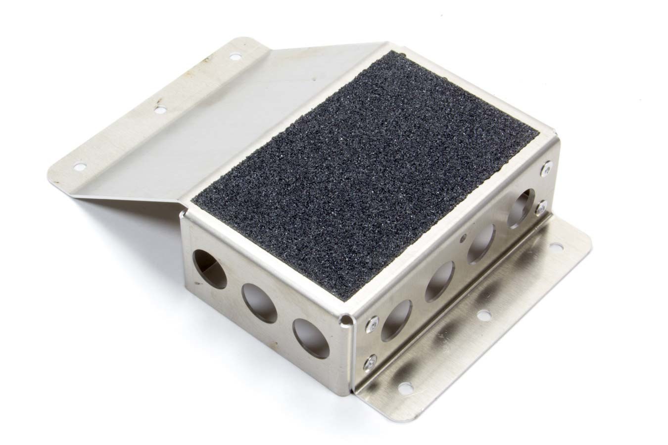 Hepfner Racing Products HRP8063 - Heel Riser - 1.5 in Tall - Non-Skid Pad - Aluminum - Natural - Each