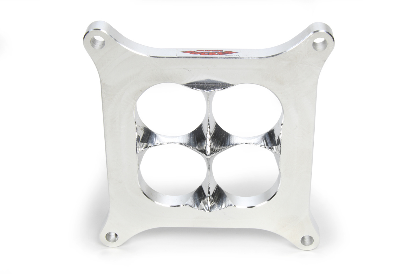 High Velocity Heads SS4150-1DPAL - 1in. Super Sucker Alm. Carb. Spacer - 4150