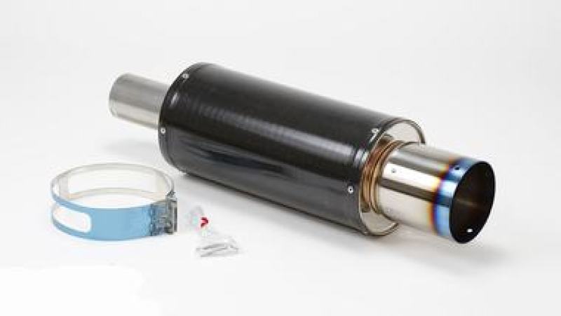 HKS 31012-BA001 - Universal Carbon-Ti Cat-back Exhaust - 170mm Shell/75mm Diameter HKS 31012-BA001 - Universal Carbon-Ti Cat-back Exhaust - 170mm Shell/75mm Diameter