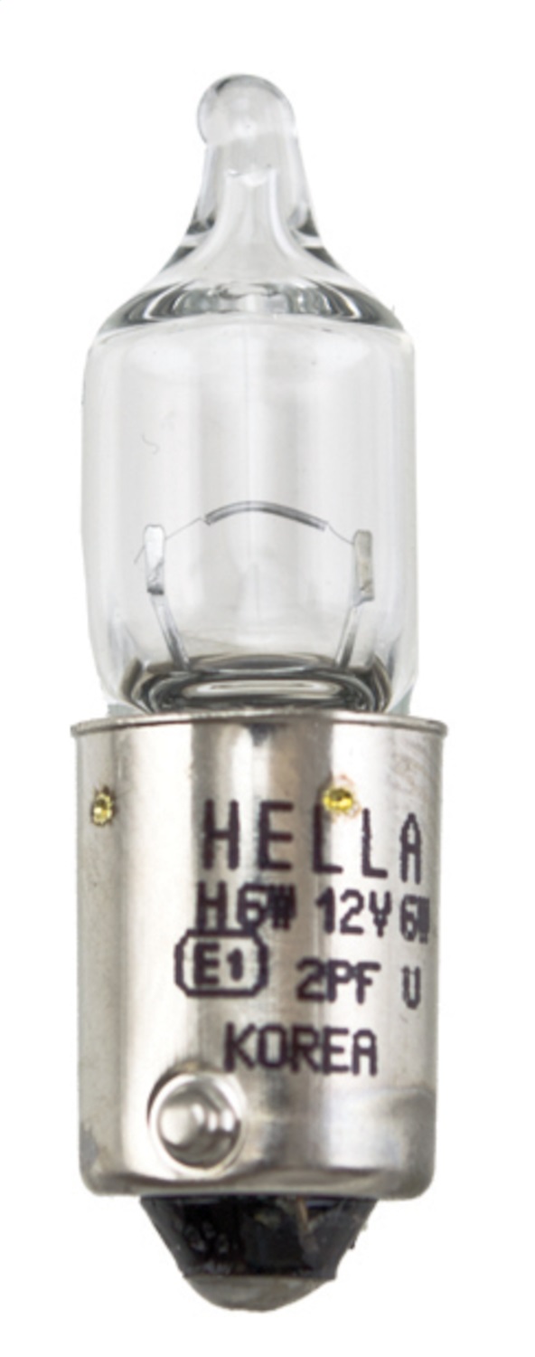 Hella H6W - Bulb 12V 6W BAX9s T2.75 Hella H6W - Bulb 12V 6W BAX9s T2.75