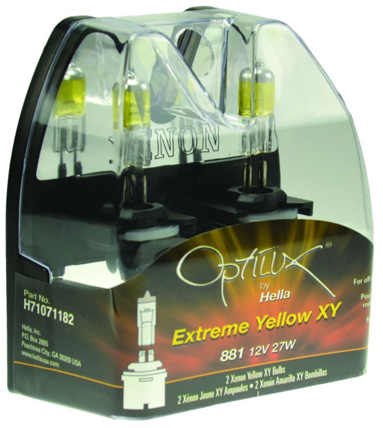 Hella H71071182 - Optilux 881 12V Xenon Yellow XY Bulb Hella H71071182 - Optilux 881 12V Xenon Yellow XY Bulb