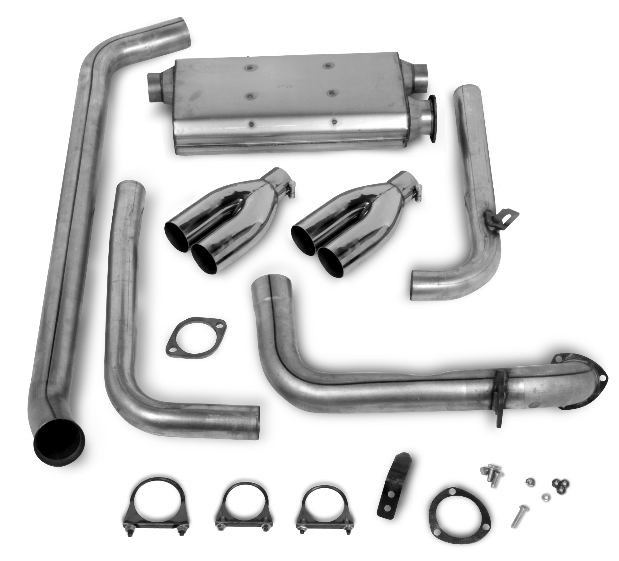 Hooker 16823HKR - Super Competition Cat-Back System