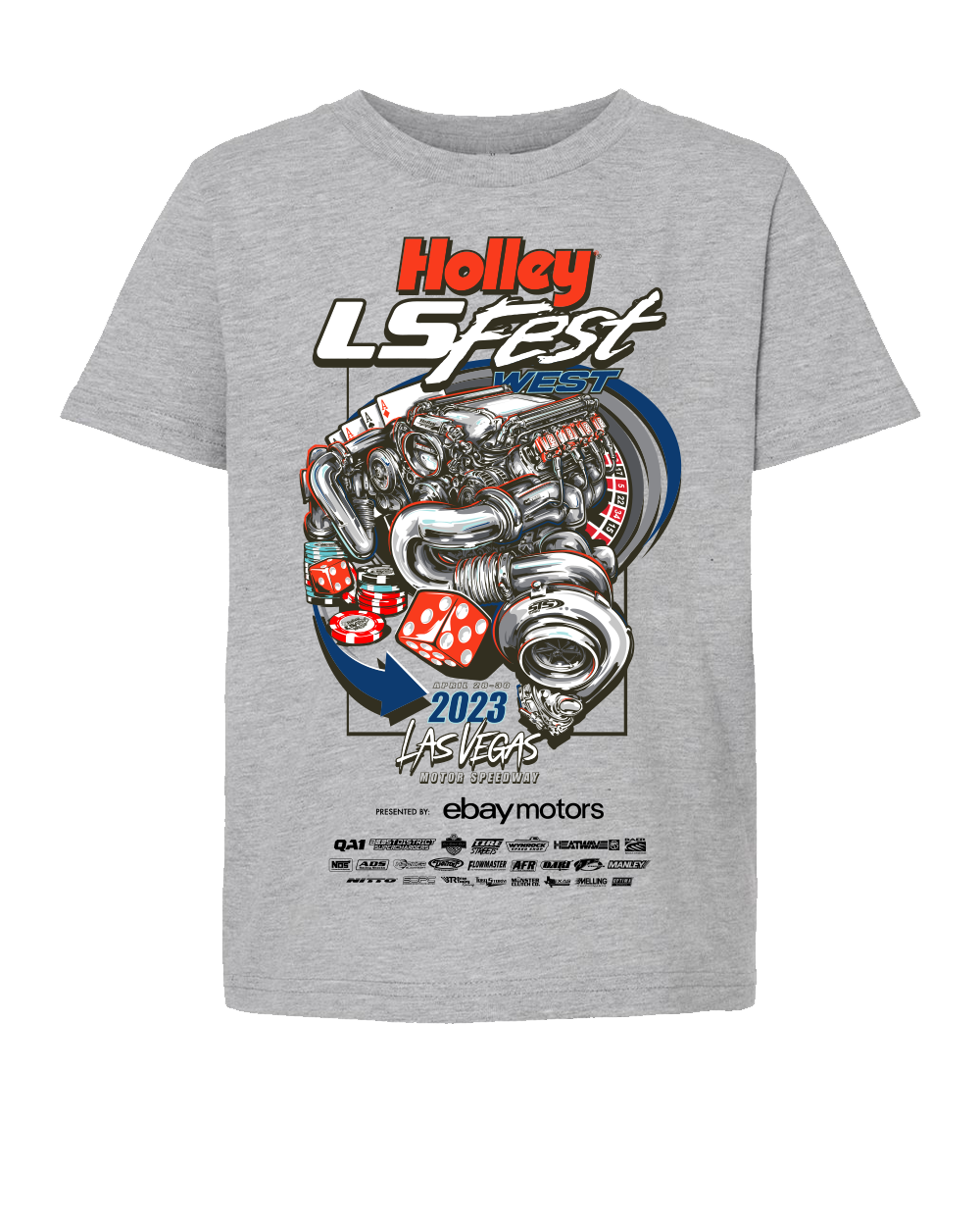 Holley 10441-MDHOL - 2023 LS Fest West Main Event Tee Holley 10441-MDHOL - 2023 LS Fest West Main Event Tee