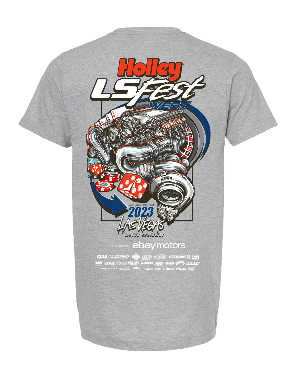 Holley 10440-SMHOL - 2023 LS Fest West Main Event Tee Holley 10440-SMHOL - 2023 LS Fest West Main Event Tee