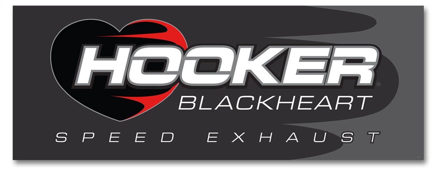 Hooker 36-415 - Banner; Blackheart Logo; 36 in. x 96 in.;